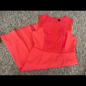 Ann Taylor EUC summer coral dress size 10